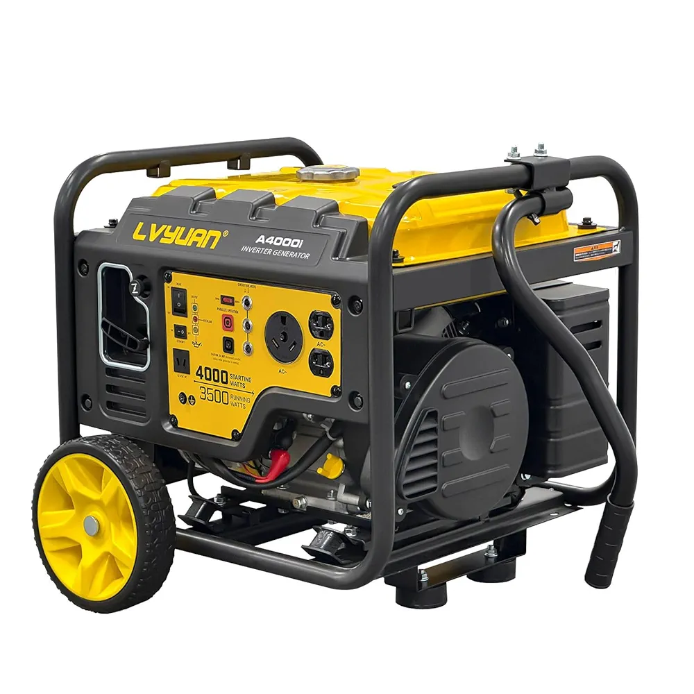 Amazon | LVYUAN インバーター発電機 4kVA キャスター付き 正弦
